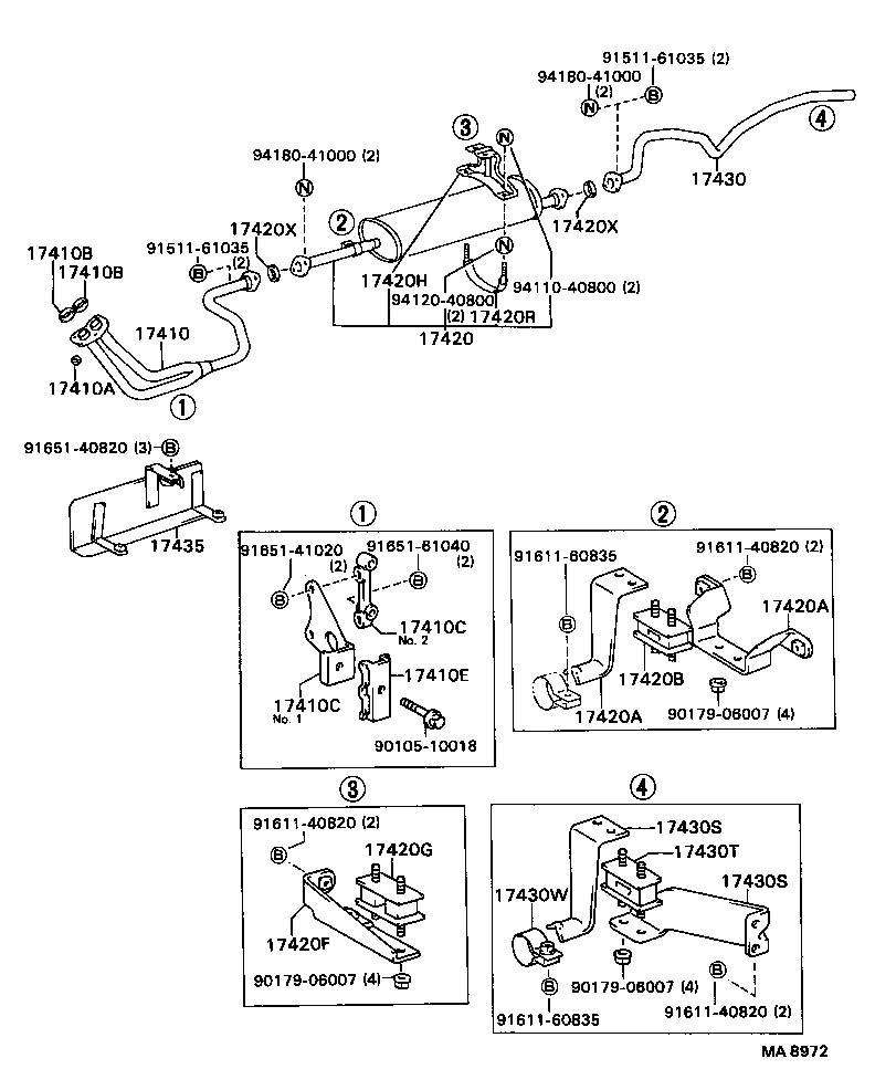 Exploded illustration MA8972