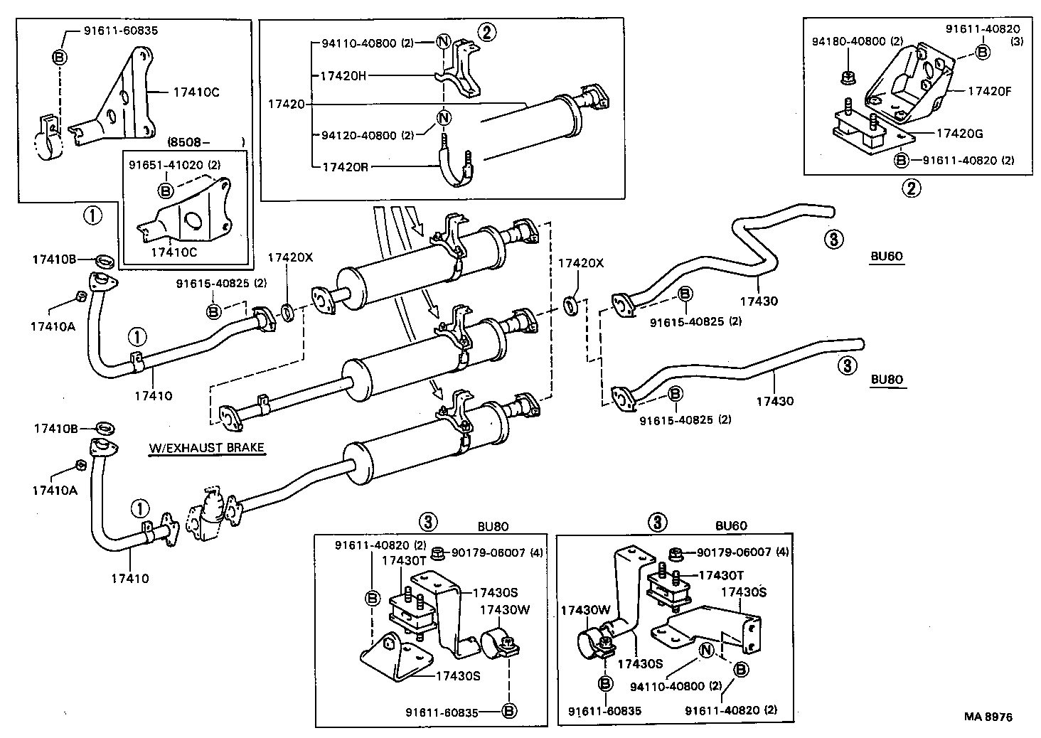 Exploded illustration MA8976