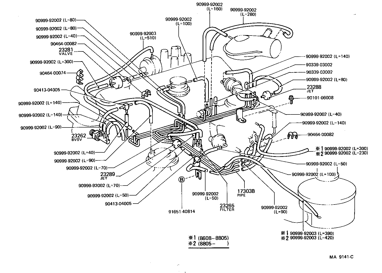 Exploded illustration MA9141C
