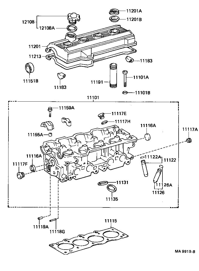 Exploded illustration MA9919B