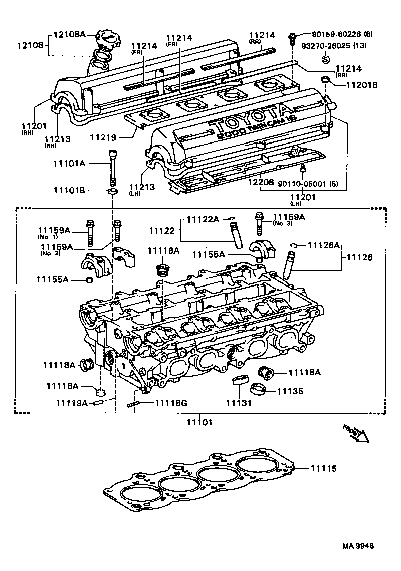 Exploded illustration MA9946