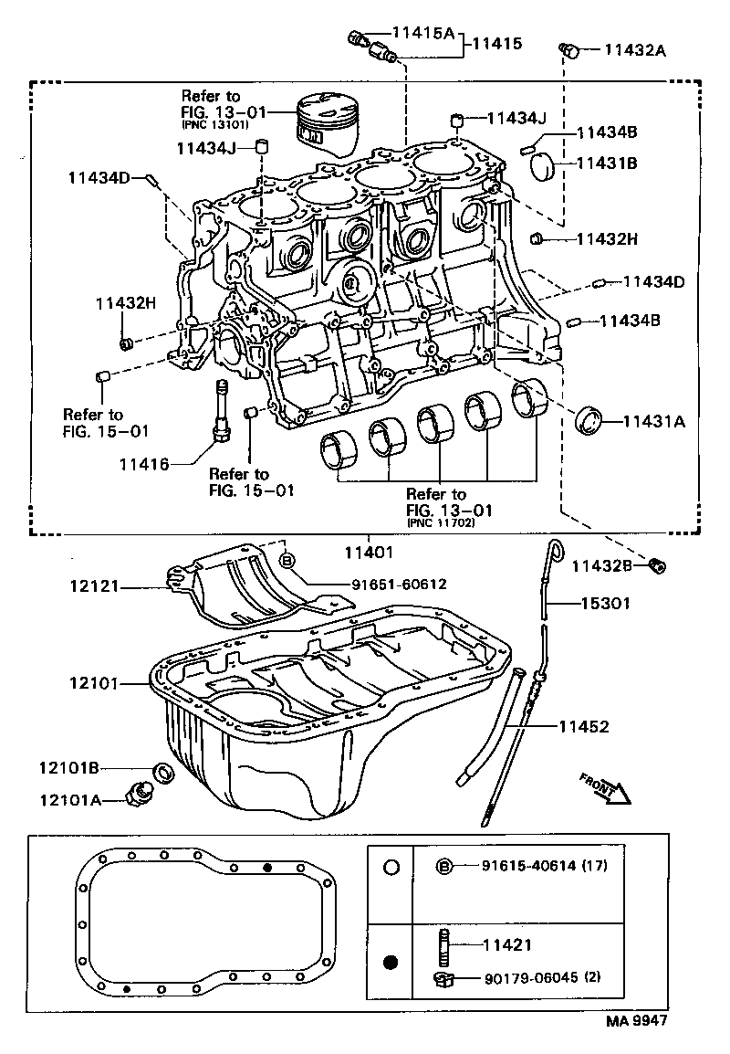 Exploded illustration MA9947