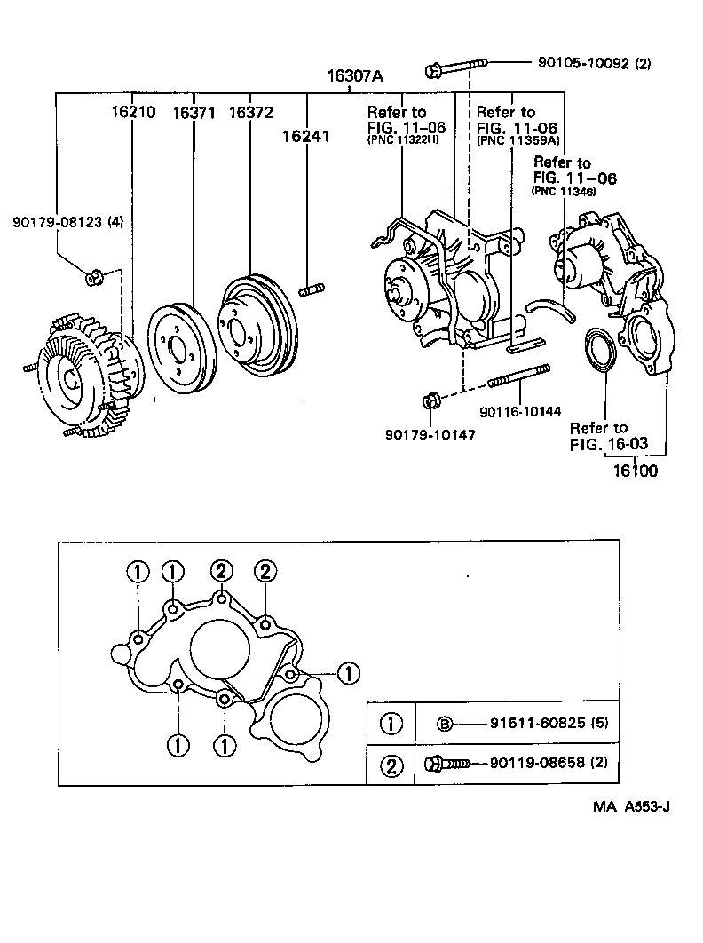 Exploded illustration MAA553J