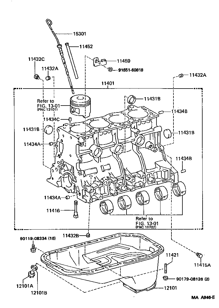 Exploded illustration MAA946E