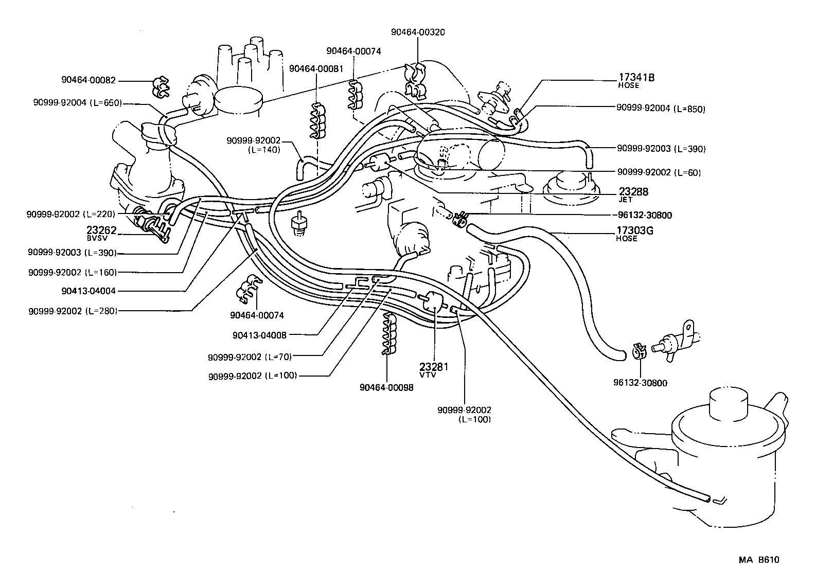 Exploded illustration MAB610