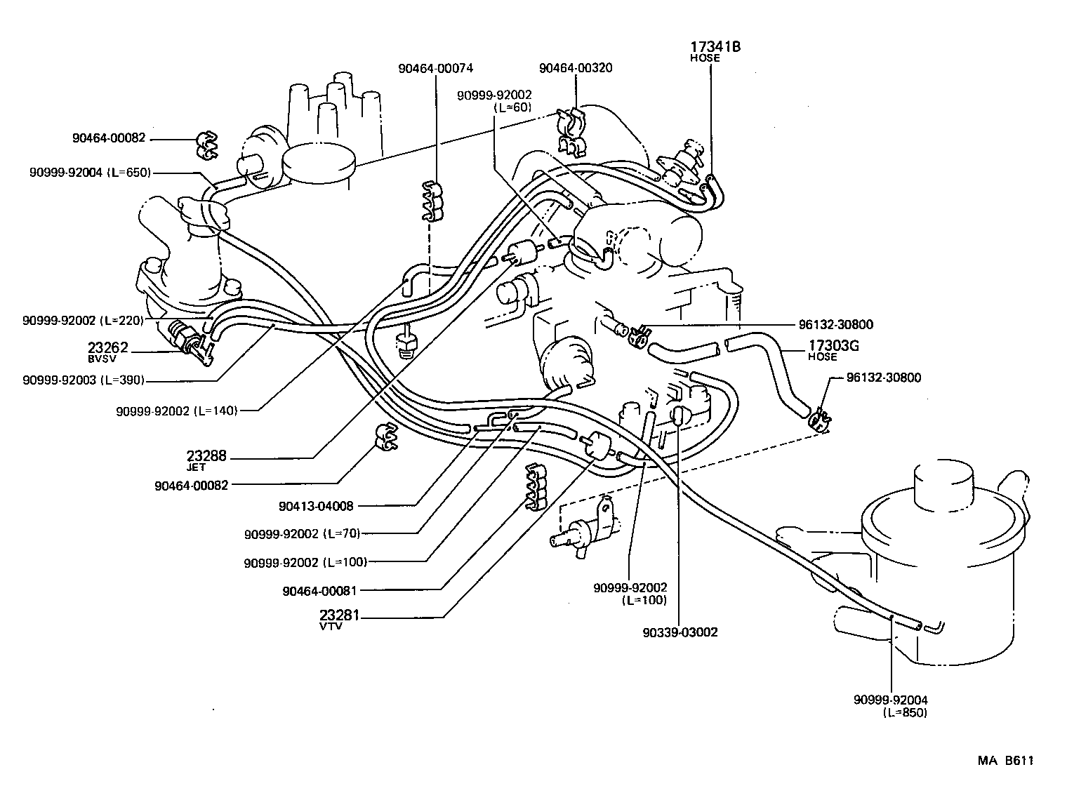 Exploded illustration MAB611