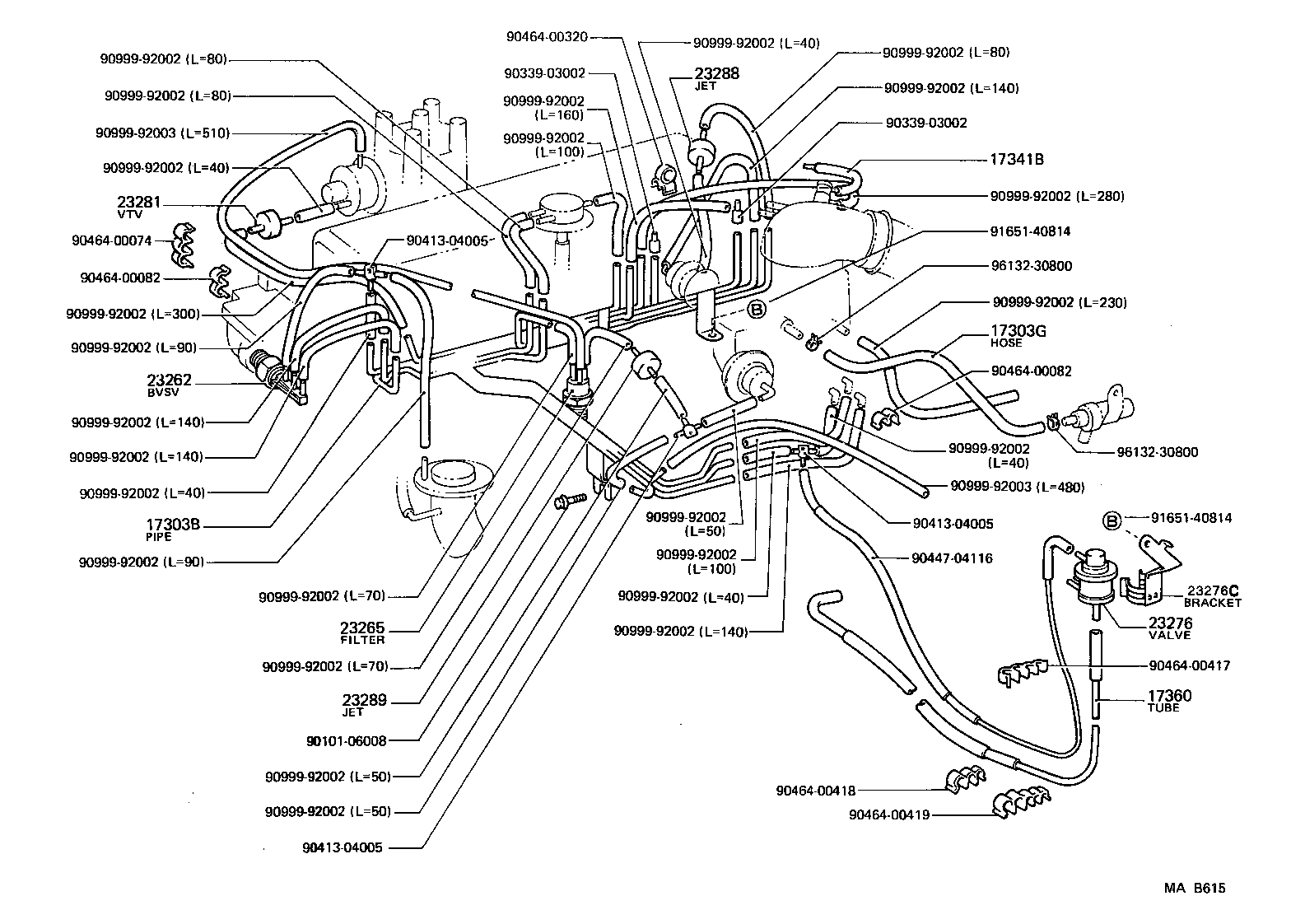 Exploded illustration MAB615