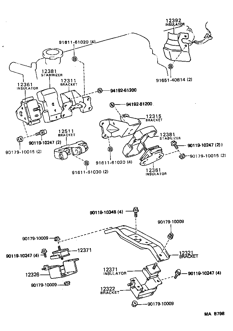 Exploded illustration MAB798