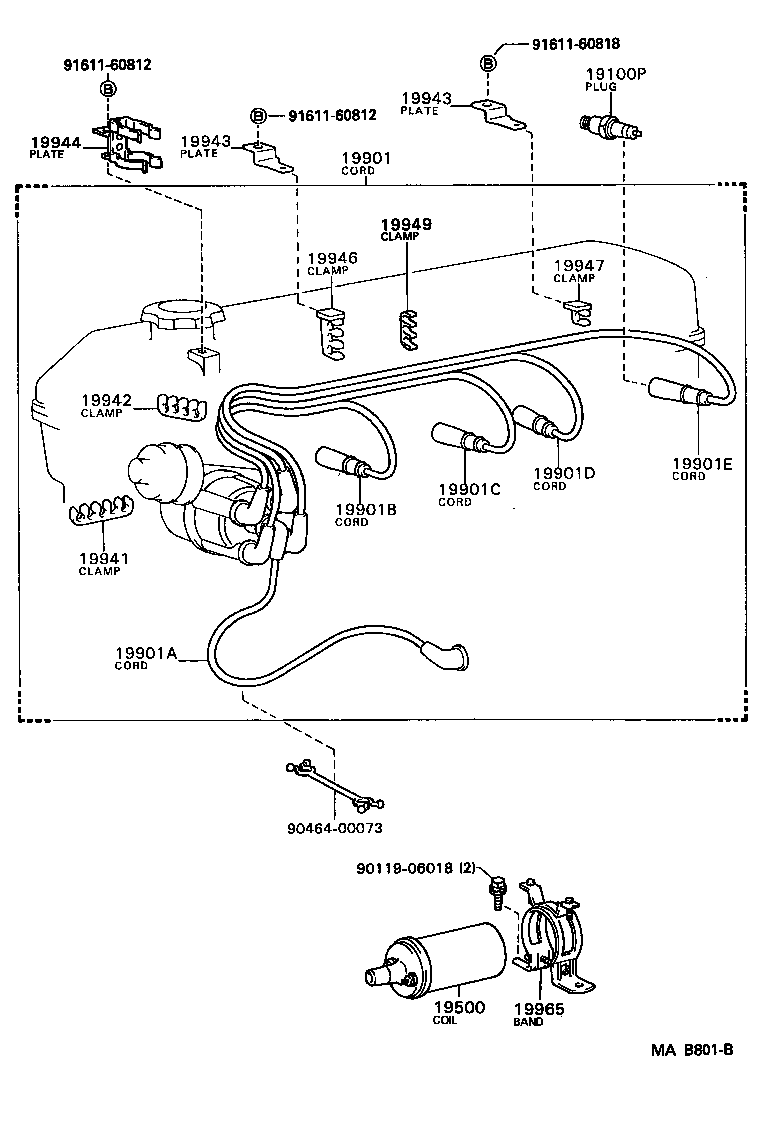 Exploded illustration MAB801B