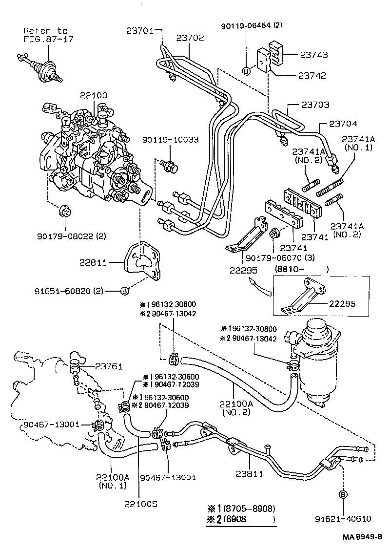 Exploded illustration MAB949B