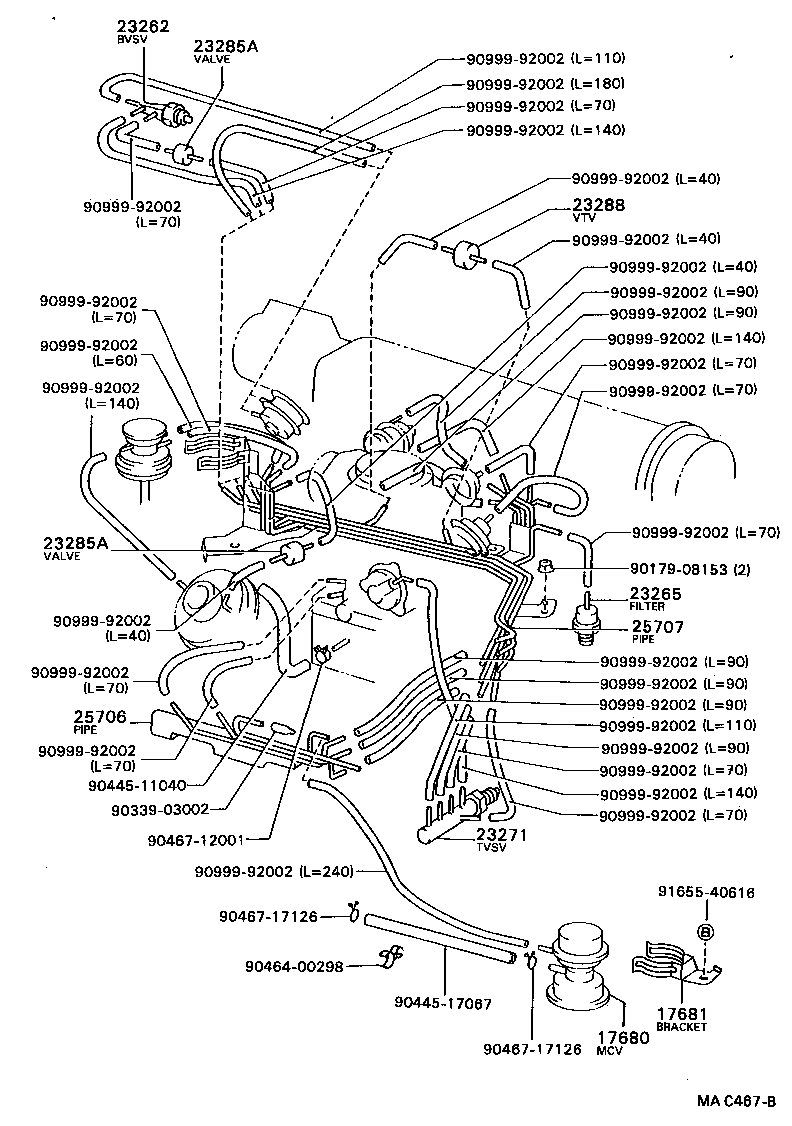 Exploded illustration MAC467B