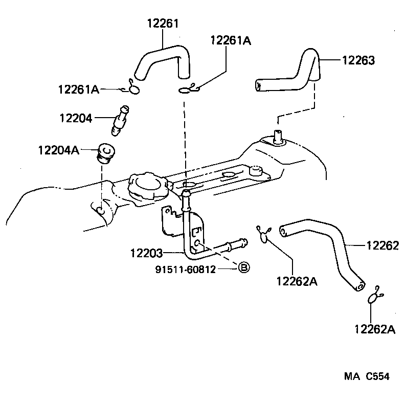 Exploded illustration MAC554