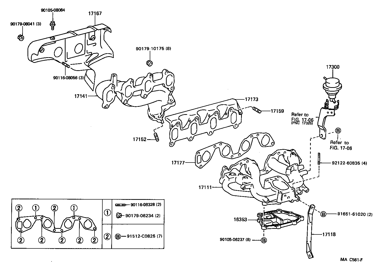 Exploded illustration MAC561F