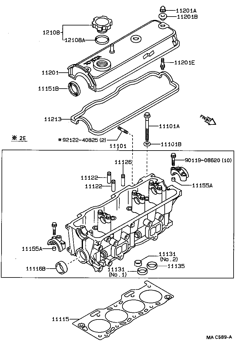 Exploded illustration MAC589A