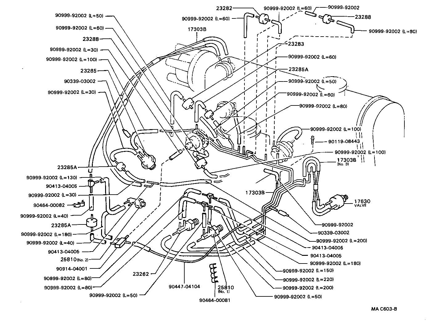 Exploded illustration MAC603B