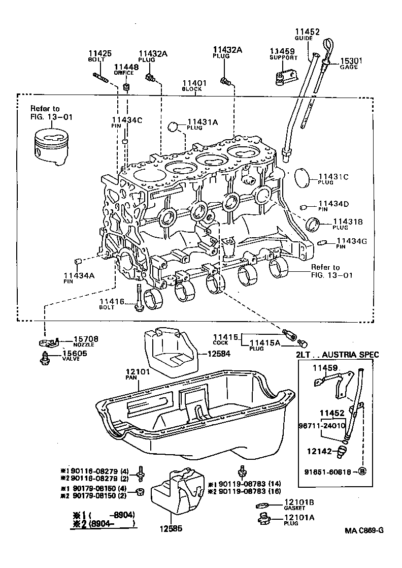 Exploded illustration MAC869G