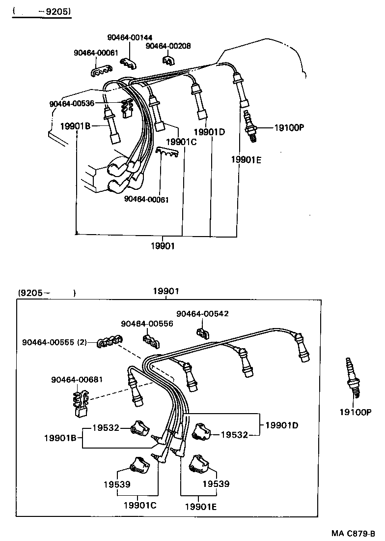 Exploded illustration MAC879B
