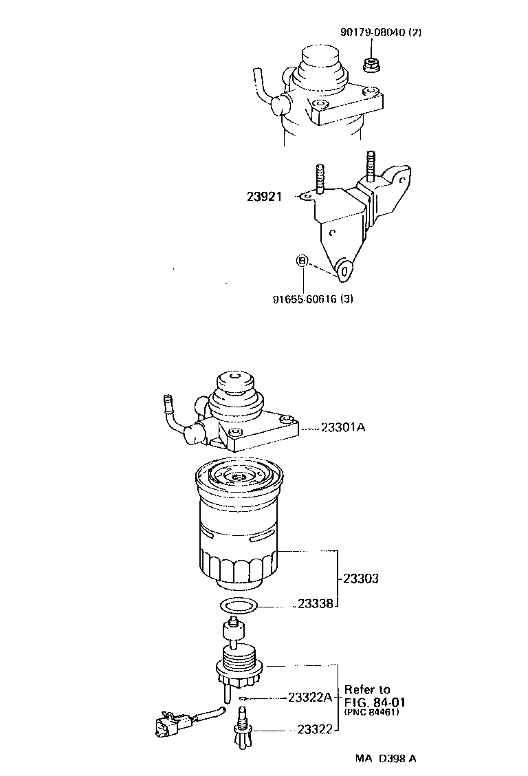 Exploded illustration MAD398A