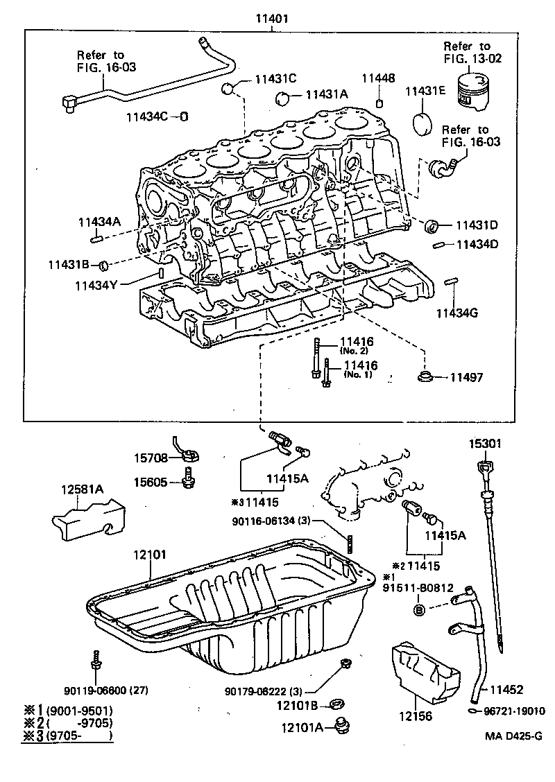 Exploded illustration MAD425G