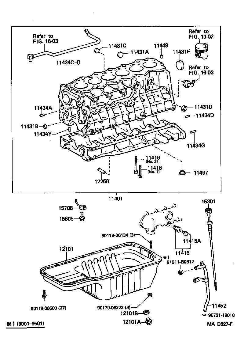 Exploded illustration MAD527F