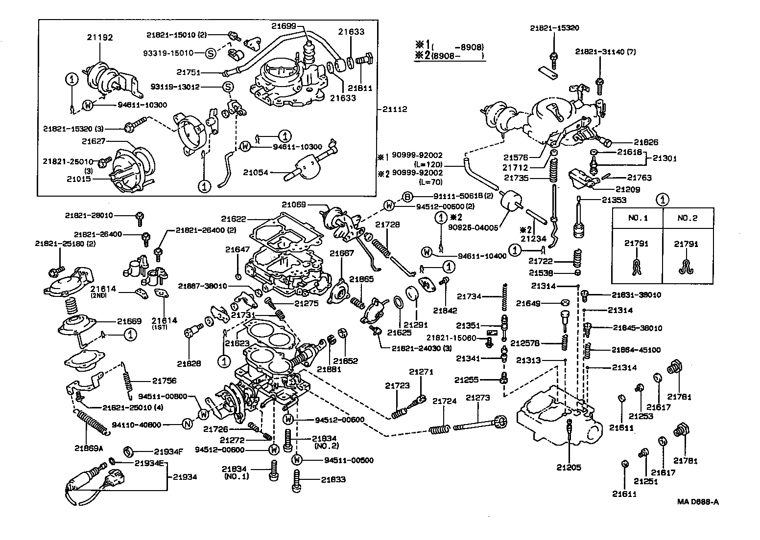 Exploded illustration MAD688A