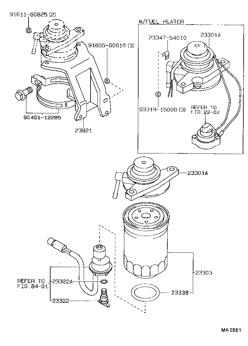 Exploded illustration MAE551