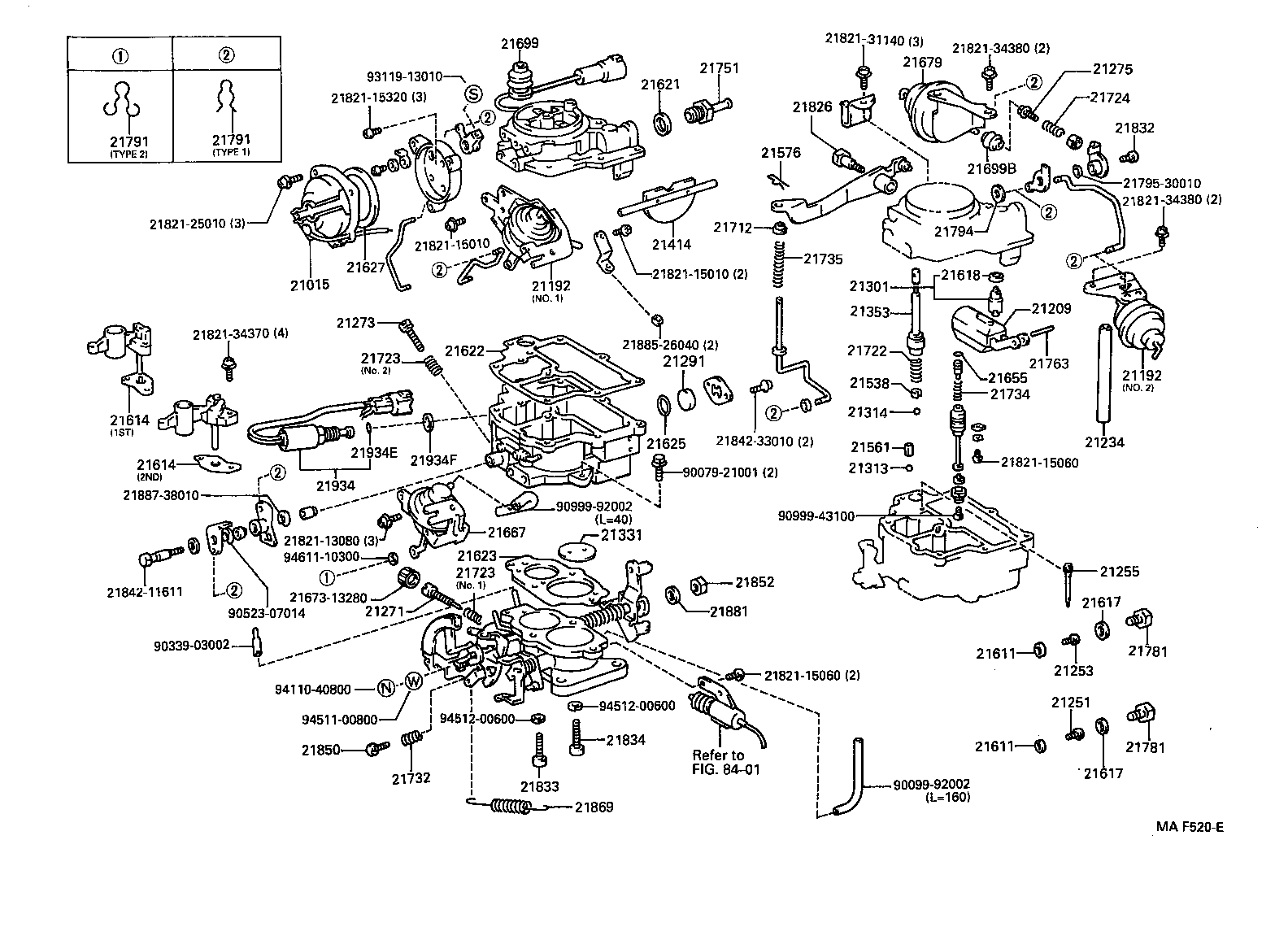 Exploded illustration MAF520E