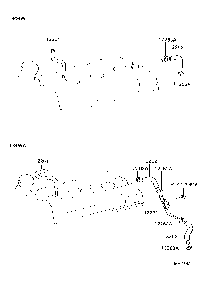 Exploded illustration MAF648