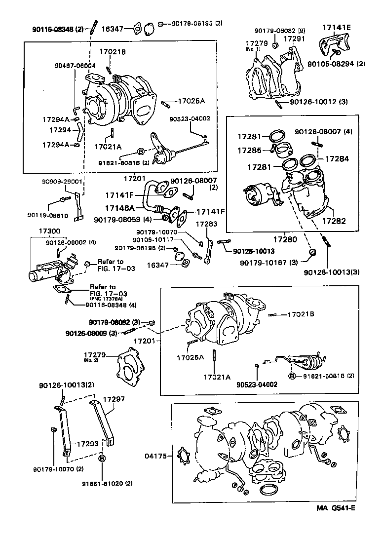 Exploded illustration MAG541E