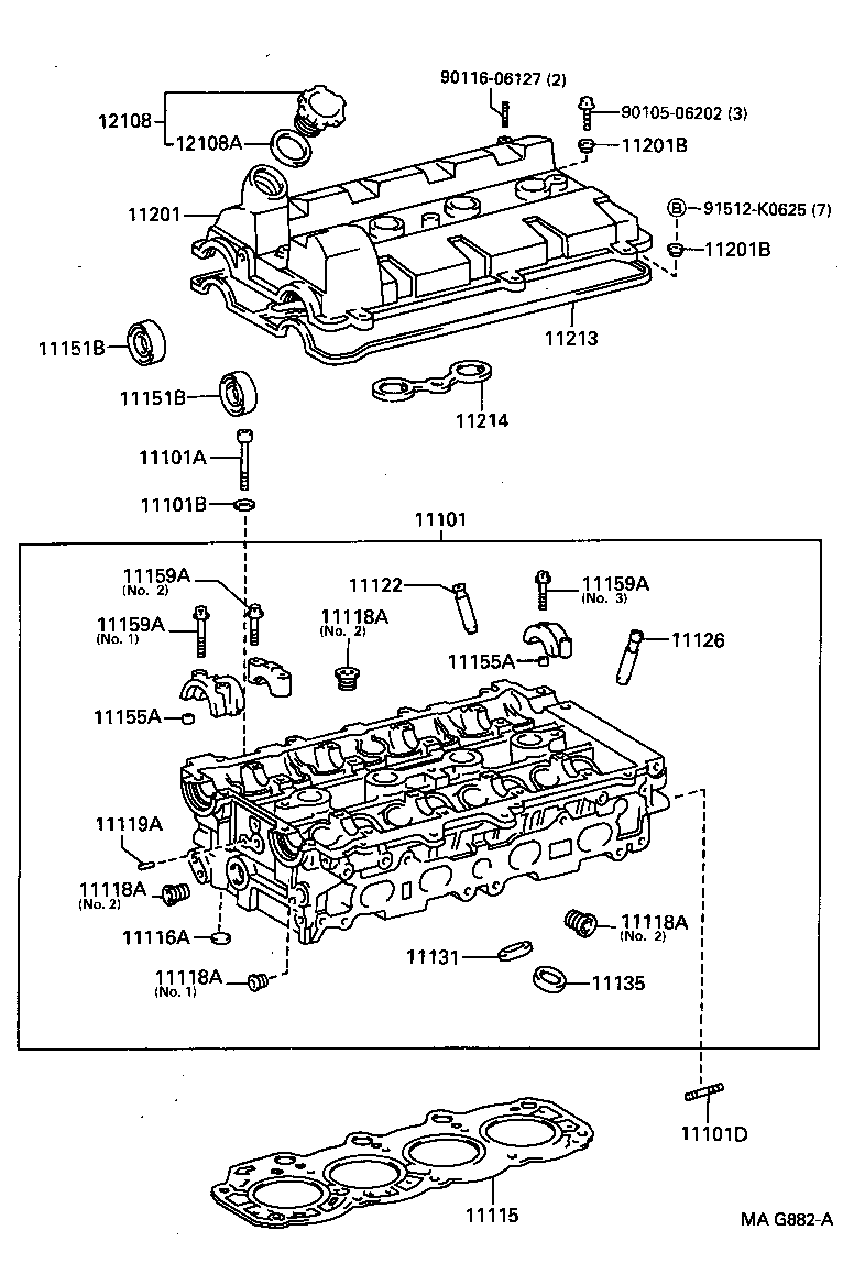 Exploded illustration MAG882A