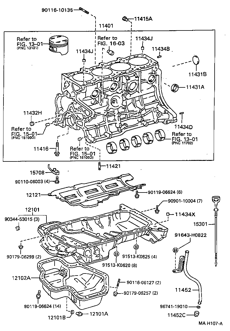 Exploded illustration MAH107A