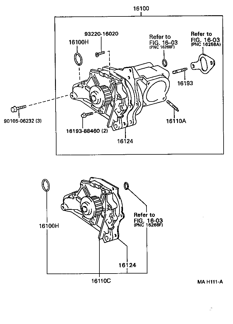 Exploded illustration MAH111A
