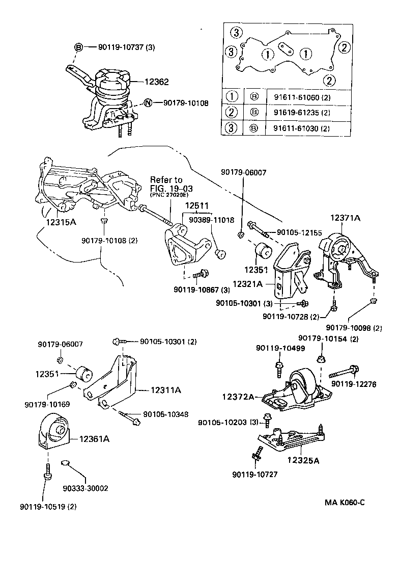 Exploded illustration MAK060C