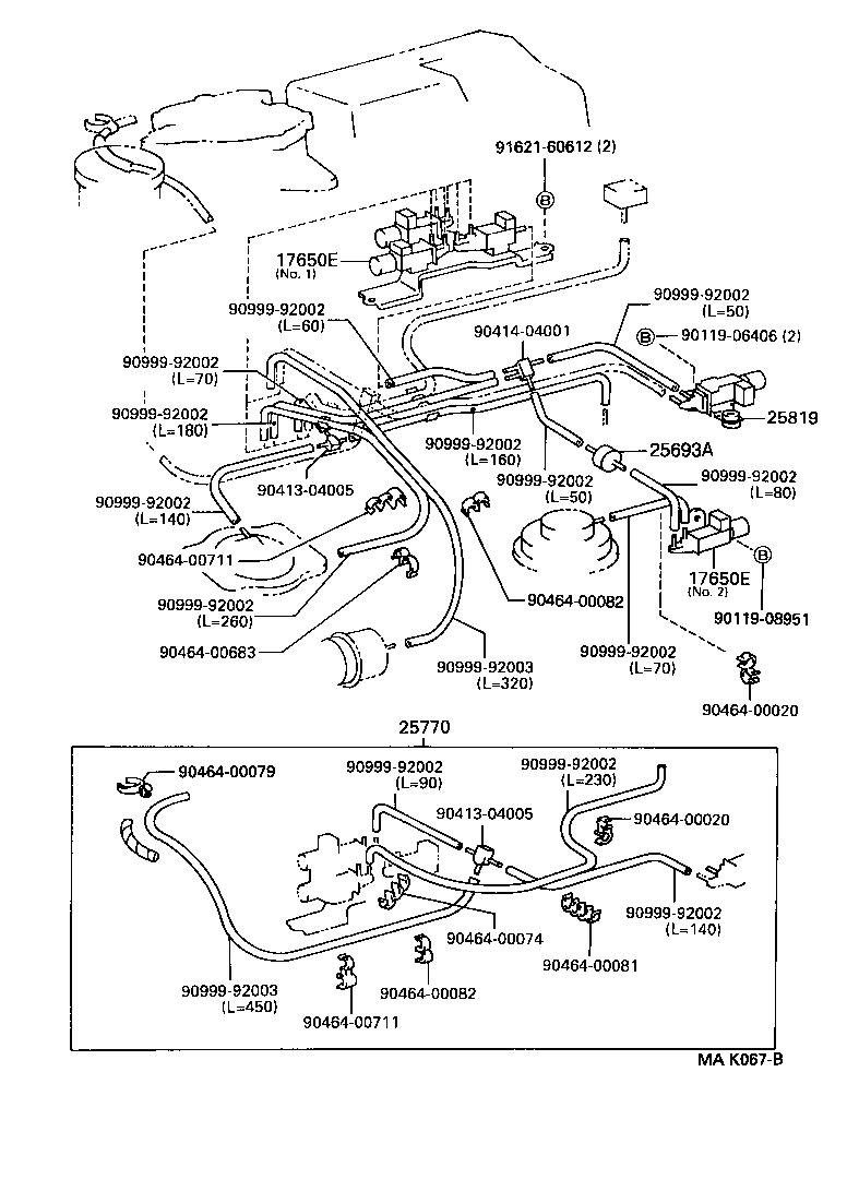 Exploded illustration MAK067B