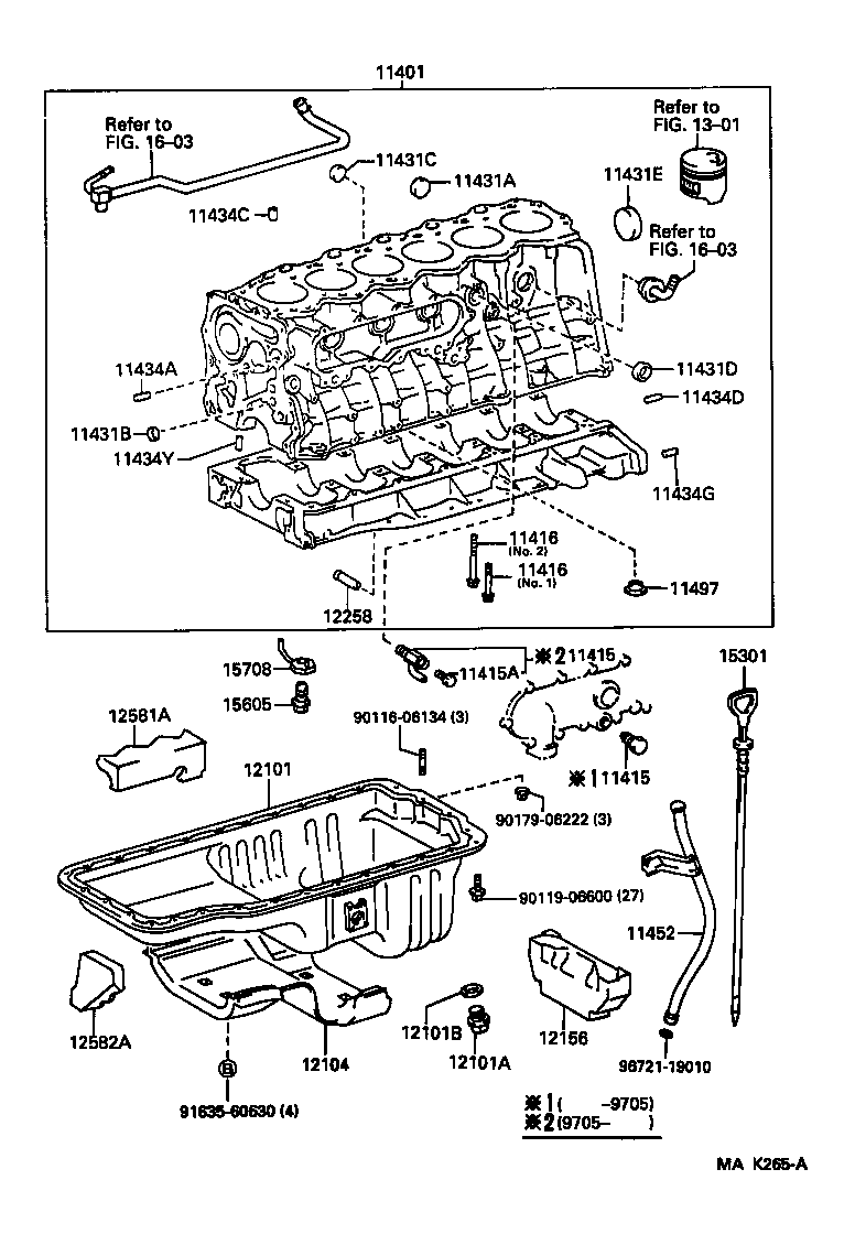 Exploded illustration MAK265A