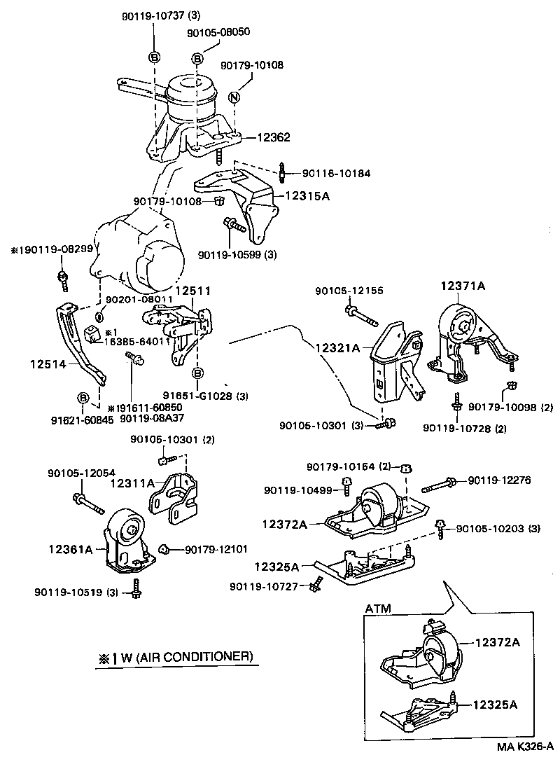 Exploded illustration MAK326A