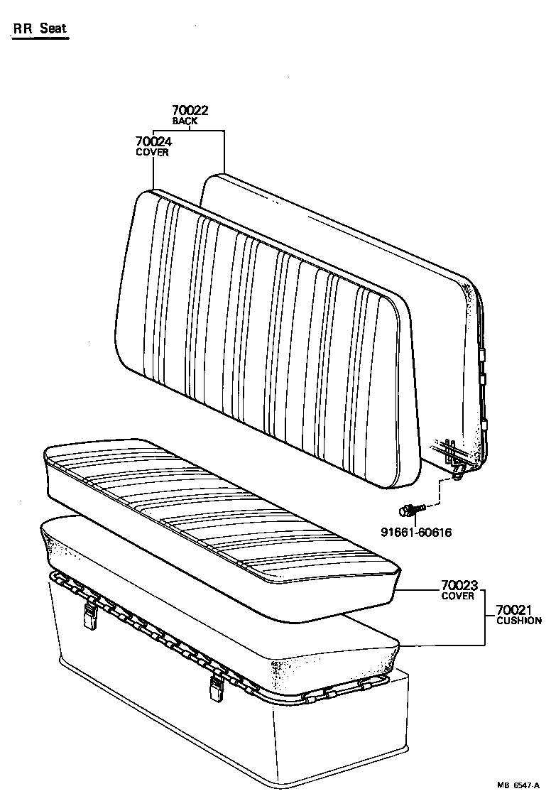 Exploded illustration MB6547A