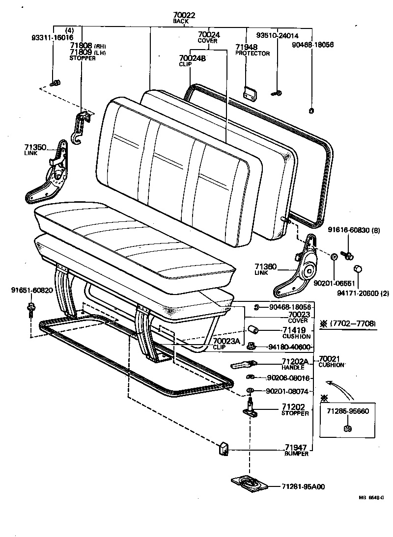 Exploded illustration MB6548G