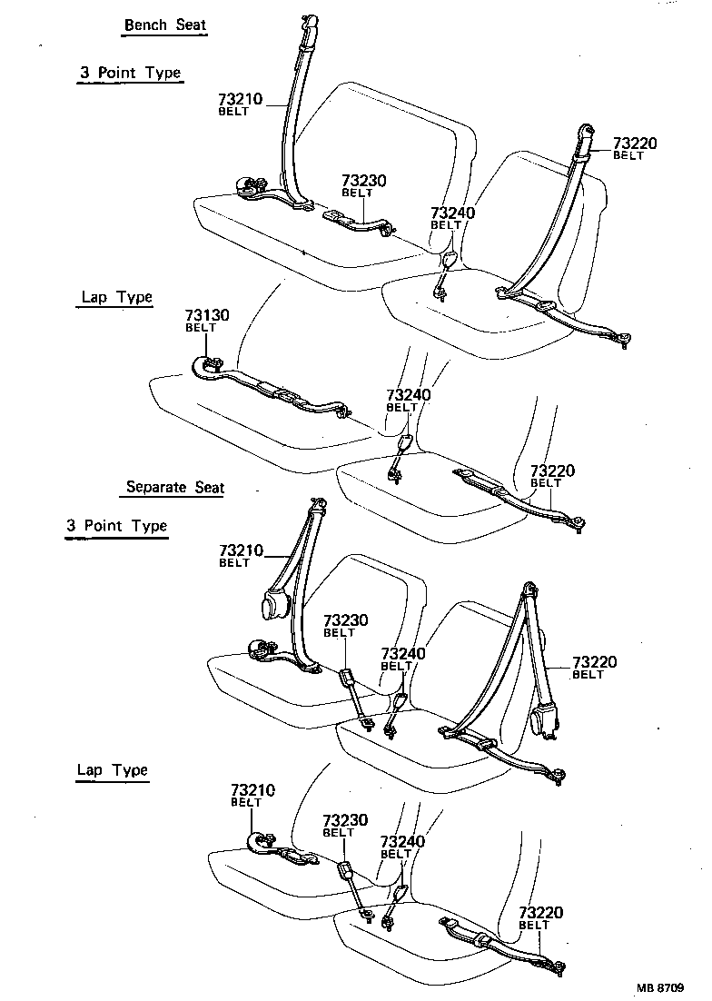 Exploded illustration MB8709