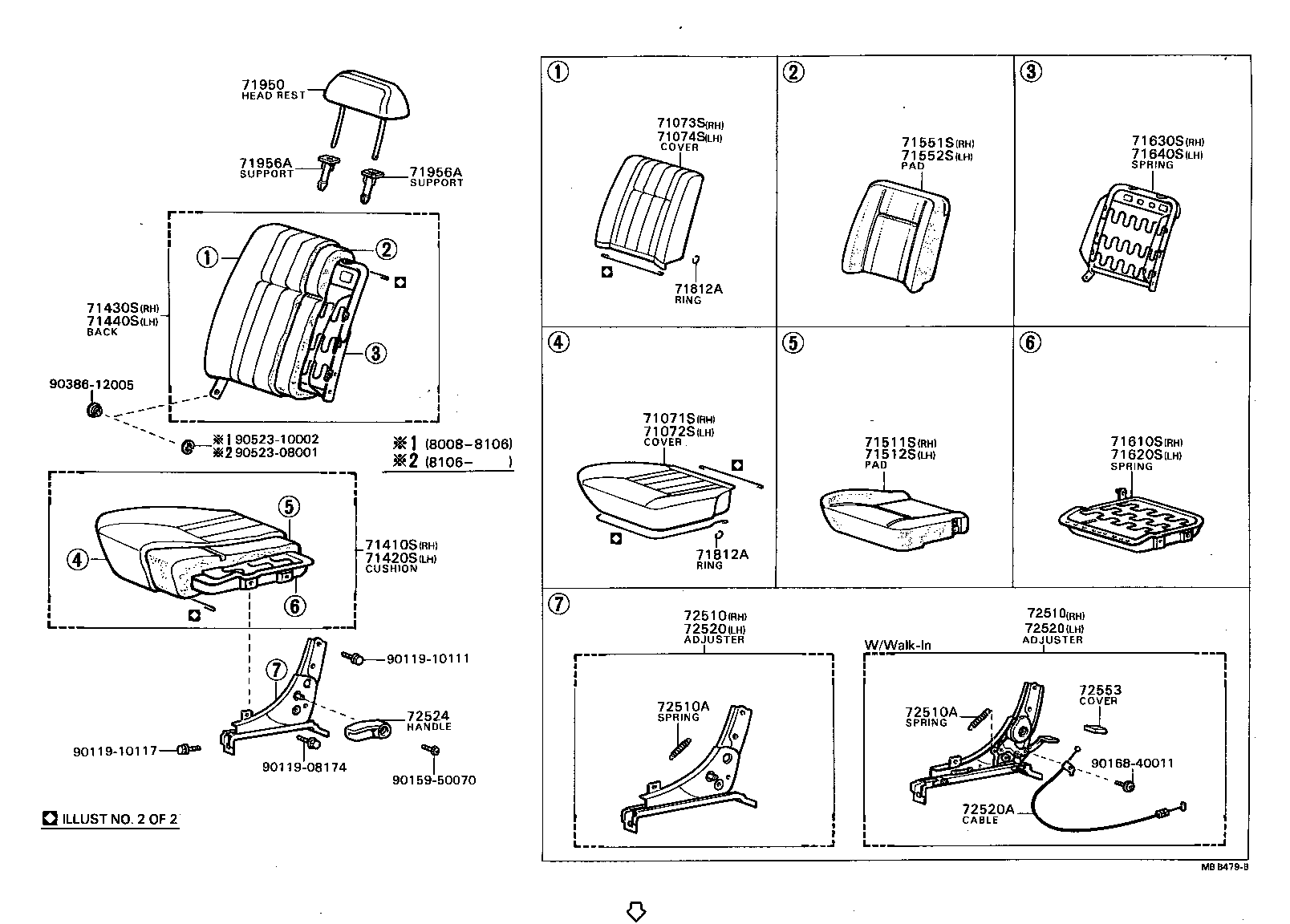 Exploded illustration MBB479B