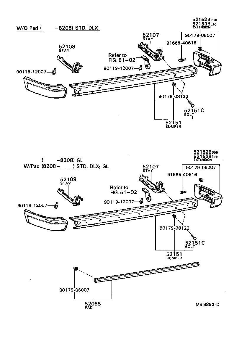 Exploded illustration MBB893D