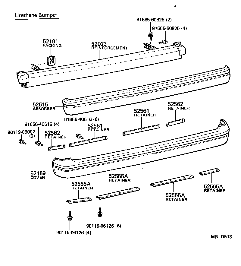 Exploded illustration MBD518