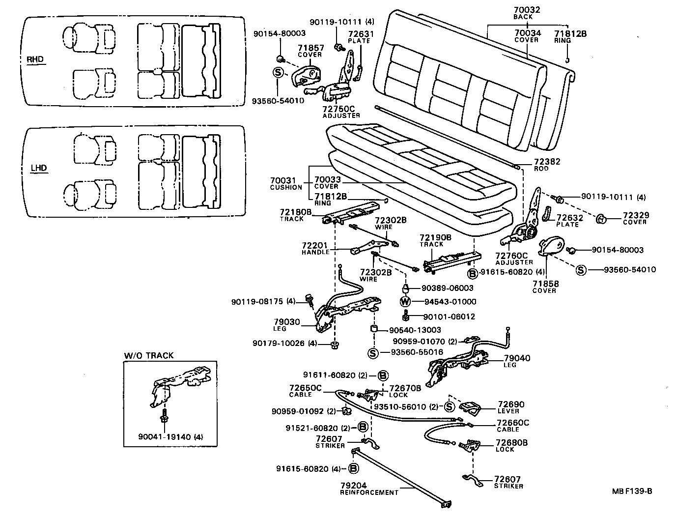 Exploded illustration MBF139B
