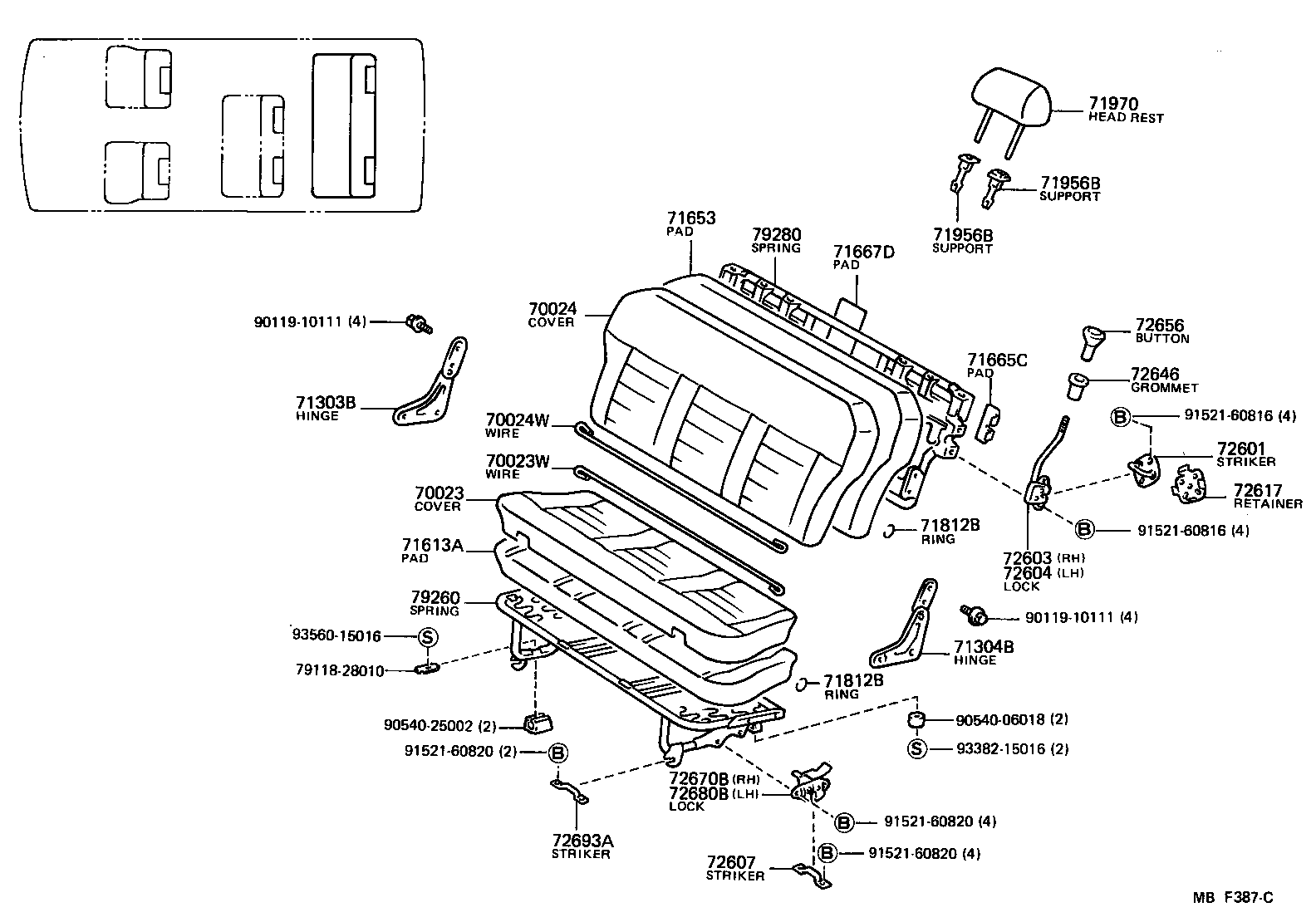 Exploded illustration MBF387C