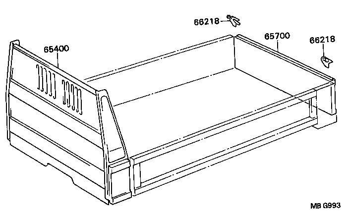 Exploded illustration MBG993