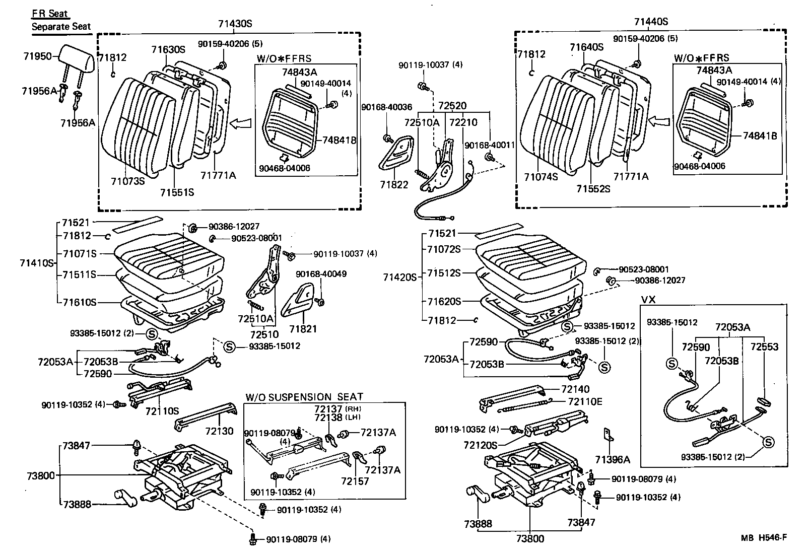 Exploded illustration MBH546F