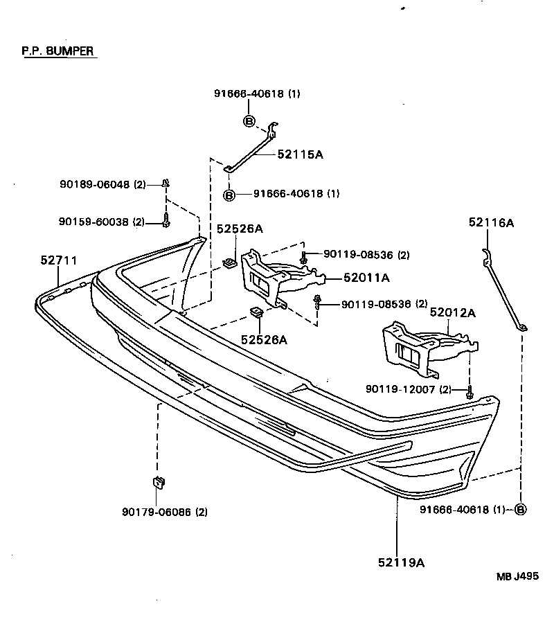 Exploded illustration MBJ495