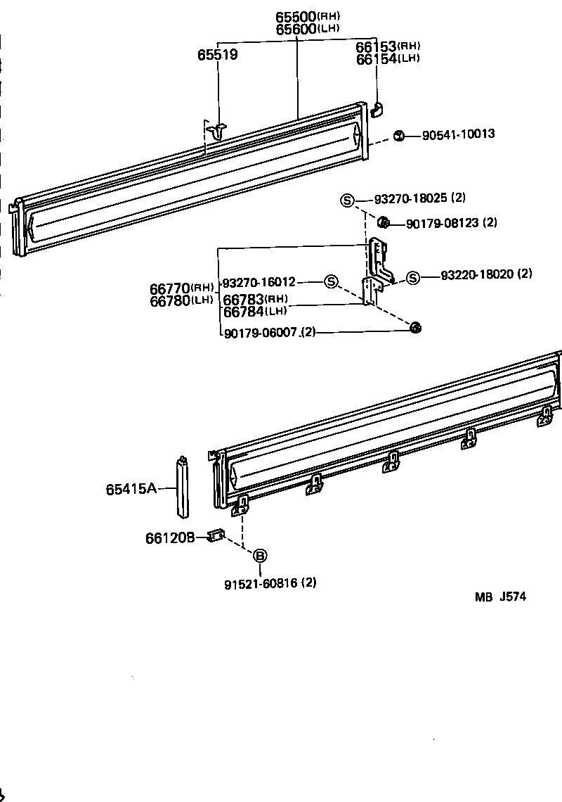 Exploded illustration MBJ574