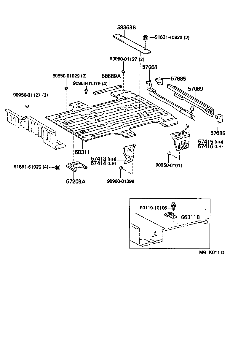 Exploded illustration MBK011D
