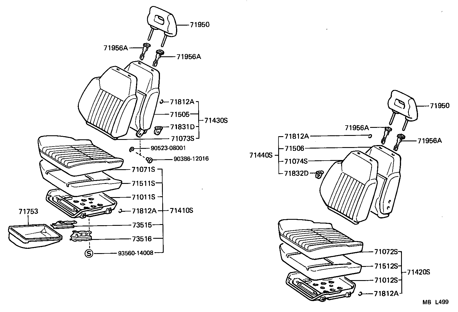 Exploded illustration MBL499
